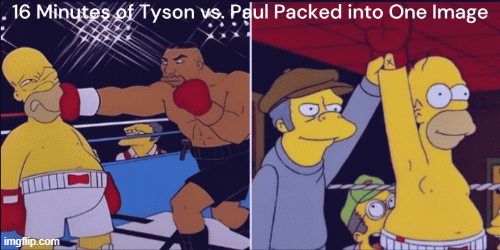 Tyson vs. Paul | image tagged in meme,tyson,paul,boxing | made w/ Imgflip images-to-gif maker