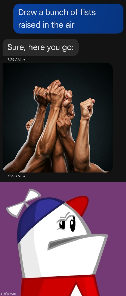 AI art fails again | image tagged in homestar runner confused | made w/ Imgflip meme maker