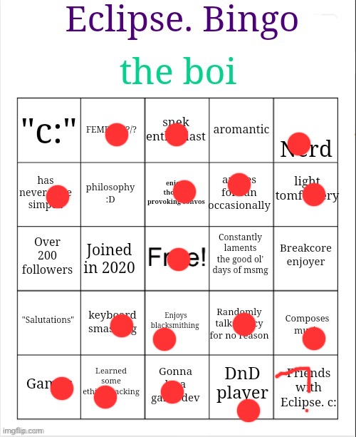 Eclipse. Bingo | image tagged in eclipse bingo | made w/ Imgflip meme maker