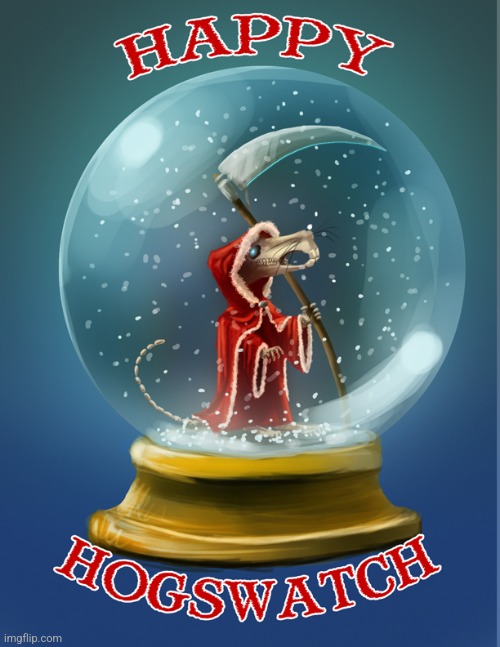 Happy Hogswatch Everybody | image tagged in discworld,hogswatch | made w/ Imgflip meme maker