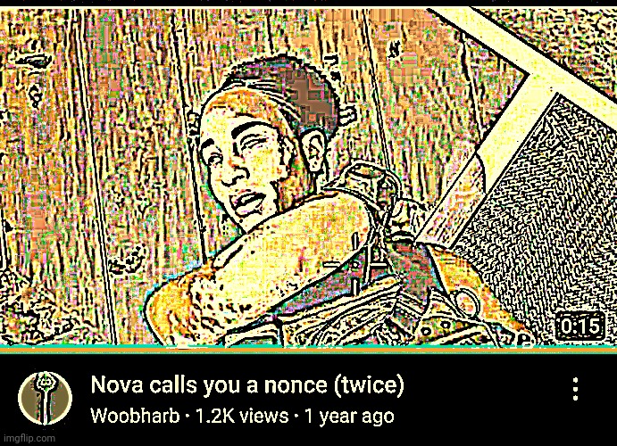Nova calls you a nonce (twice) | image tagged in nova calls you a nonce twice | made w/ Imgflip meme maker