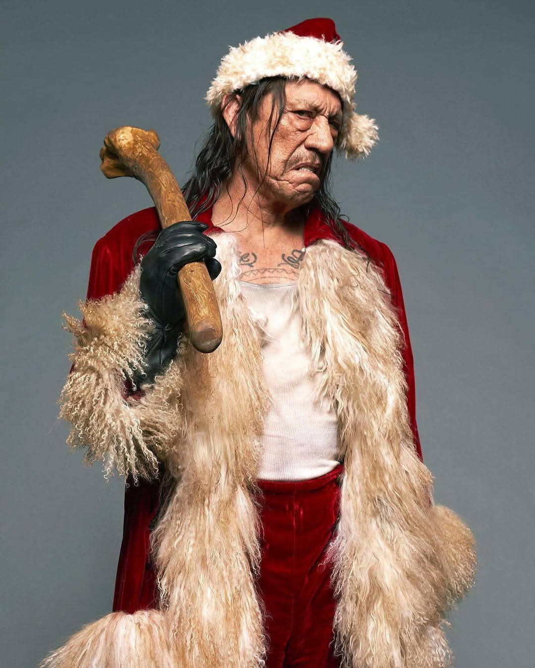 Danny Trejo santa Blank Meme Template