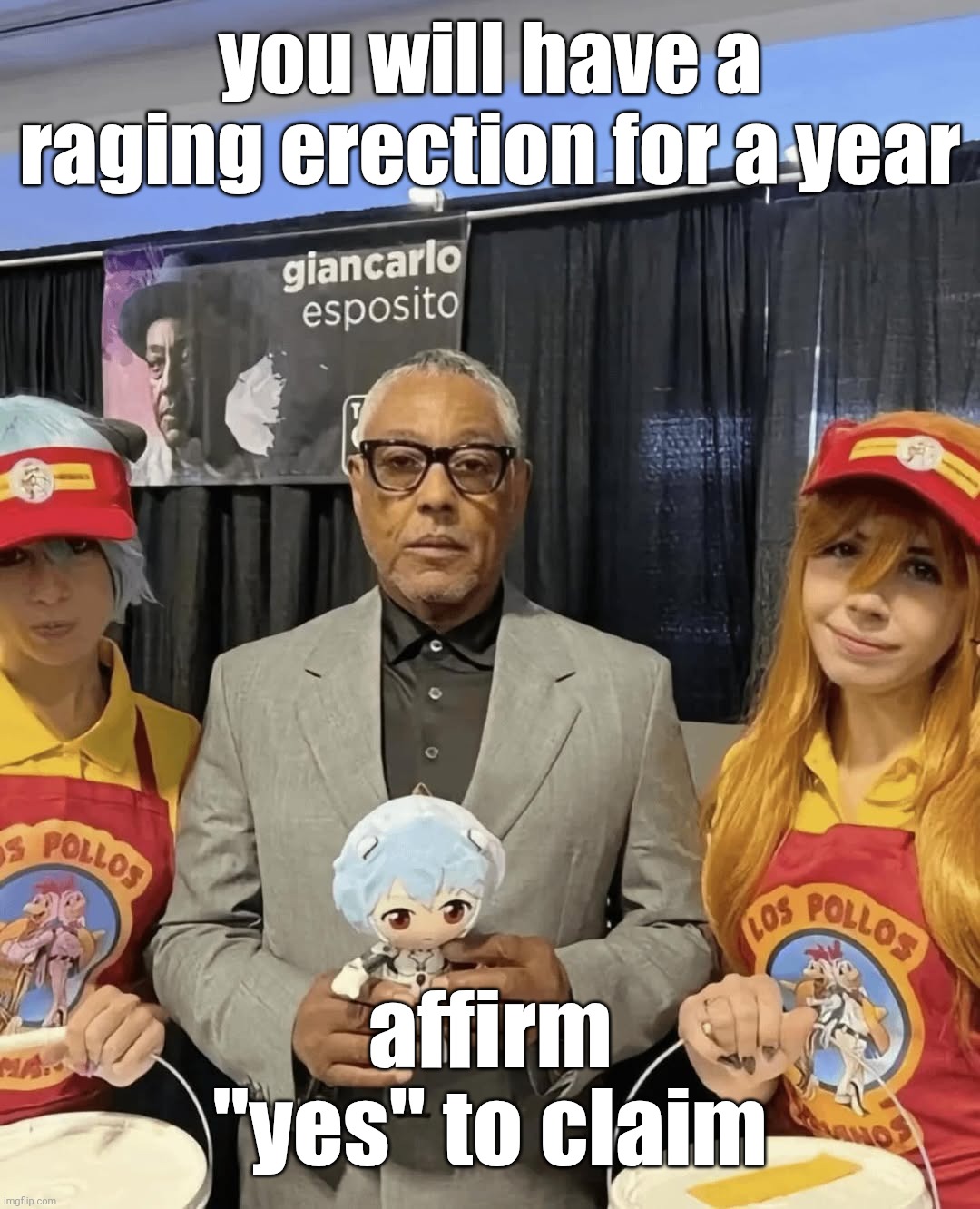 brek bed x evegelion rel | you will have a raging erection for a year; affirm "yes" to claim | image tagged in brek bed x evegelion rel | made w/ Imgflip meme maker