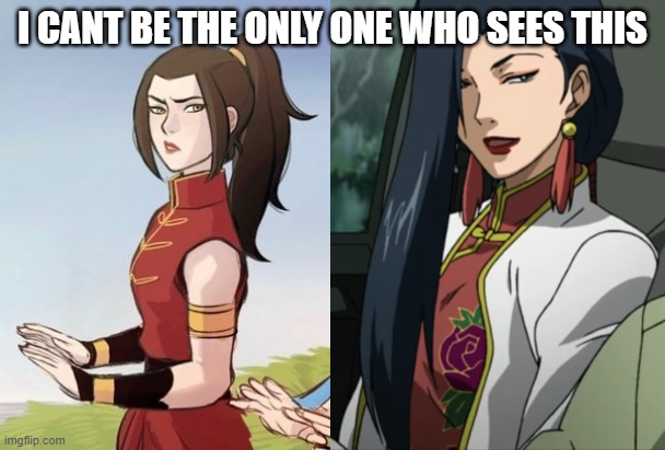 i cant be the only one who sees this | I CANT BE THE ONLY ONE WHO SEES THIS | image tagged in avatar the last airbender,black lagoon | made w/ Imgflip meme maker