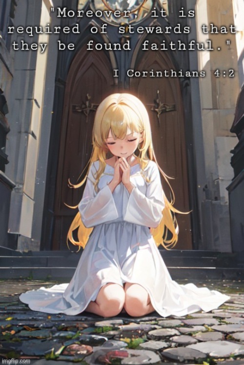 I hope you all like this. Please upvote/comment if you like it or downvote/ignore if you don't. God bless you all. | image tagged in christianity,holy bible,anime girl,prayer,faith,god | made w/ Imgflip meme maker