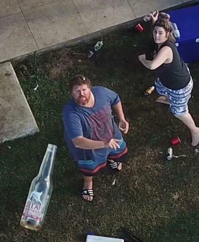 People throwing bottles at drone Blank Meme Template