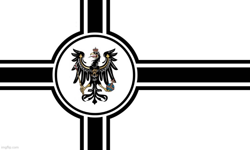 The new flag of the Kingdom of Prussia | image tagged in the new flag of the kingdom of prussia | made w/ Imgflip meme maker