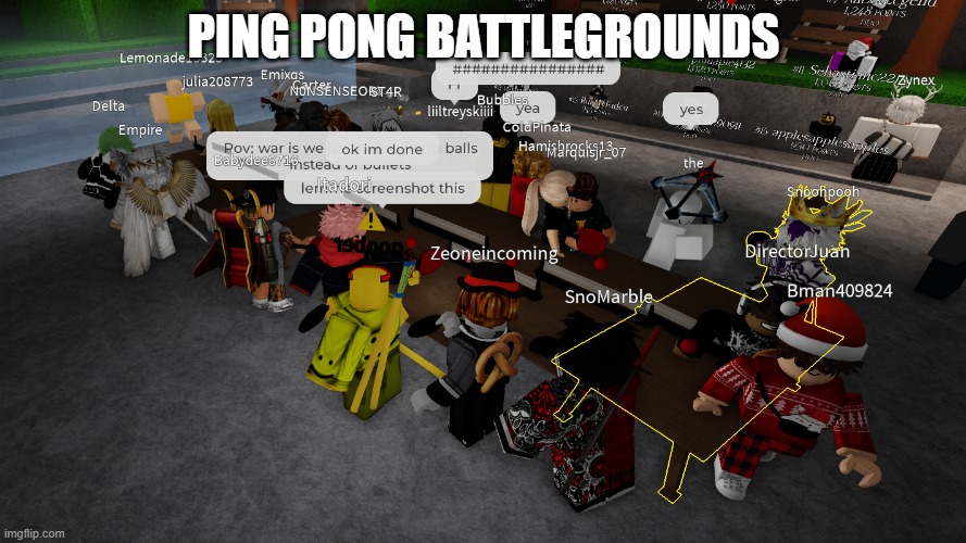 PING PONG BATTLEGROUNDS | made w/ Imgflip meme maker