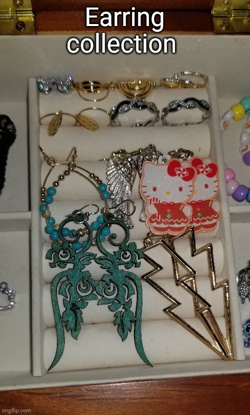 . | Earring collection | made w/ Imgflip meme maker