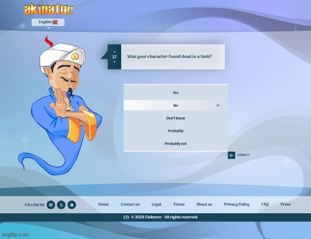 Akinator wgat | made w/ Imgflip meme maker