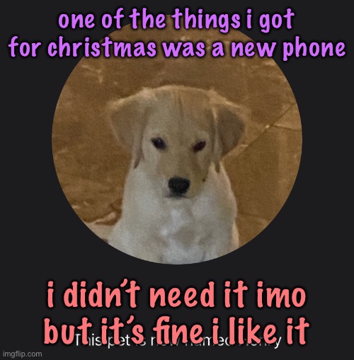 say hi to Henry | one of the things i got for christmas was a new phone; i didn’t need it imo but it’s fine i like it | image tagged in say hi to henry,cinnabox announcement | made w/ Imgflip meme maker