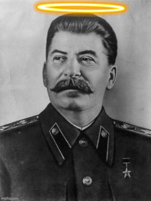 Angel Stalin | image tagged in stalin,angel,communism,communist | made w/ Imgflip meme maker