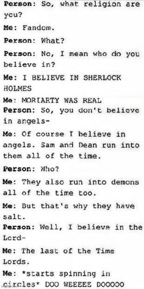 Me if i watched supernatural too (god i wish) | made w/ Imgflip meme maker