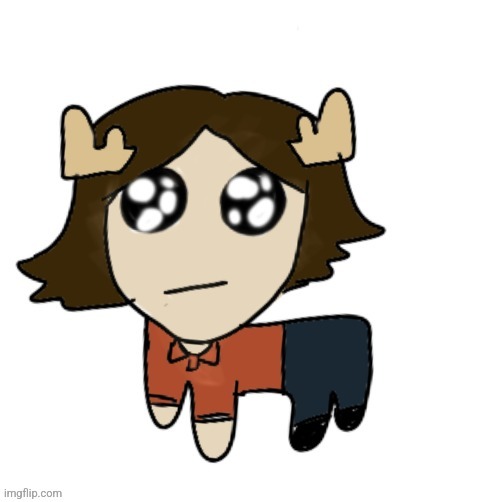 Look at this moose (sam winchester) | image tagged in supernatural,sam winchester,drawing | made w/ Imgflip meme maker