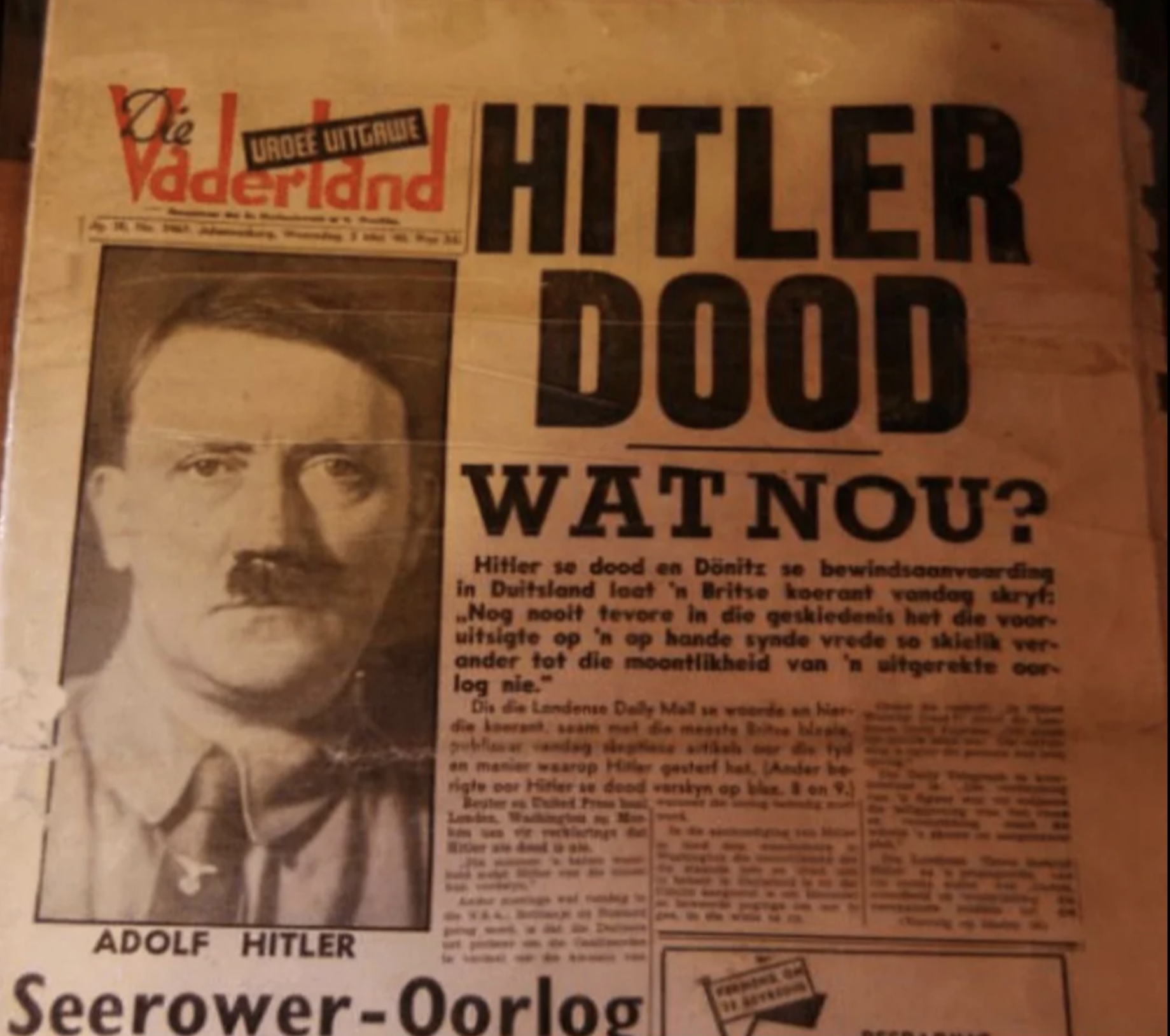 Hitler Dood Blank Meme Template