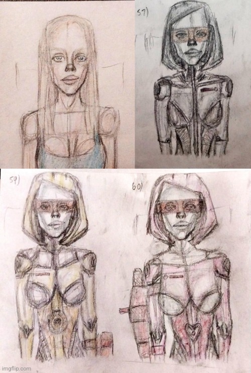 Elsie Alglund's Cosplays: #57, #59, #60 EDI Mass Effect | image tagged in drawings,edi,cosplay,original character,mass effect,girl | made w/ Imgflip meme maker