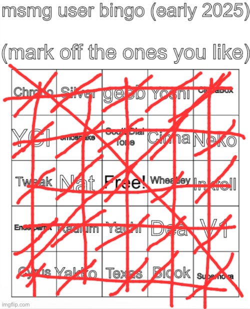 MSMG user bingo (Christmas 2024) | image tagged in msmg user bingo christmas 2024 | made w/ Imgflip meme maker