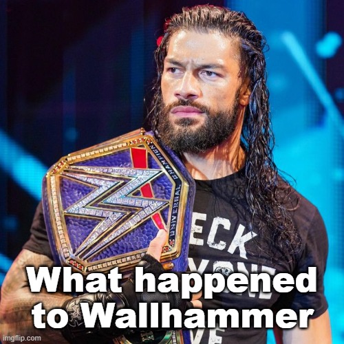 Roman Reigns | What happened to Wallhammer | image tagged in roman reigns | made w/ Imgflip meme maker