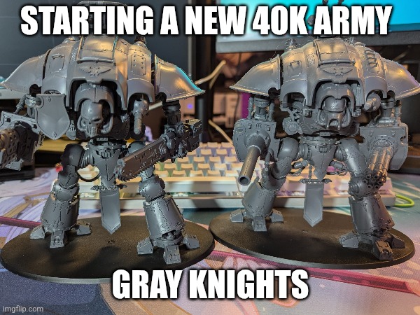 STARTING A NEW 40K ARMY; GRAY KNIGHTS | image tagged in warhammer40k,40k,warhammer 40k | made w/ Imgflip meme maker