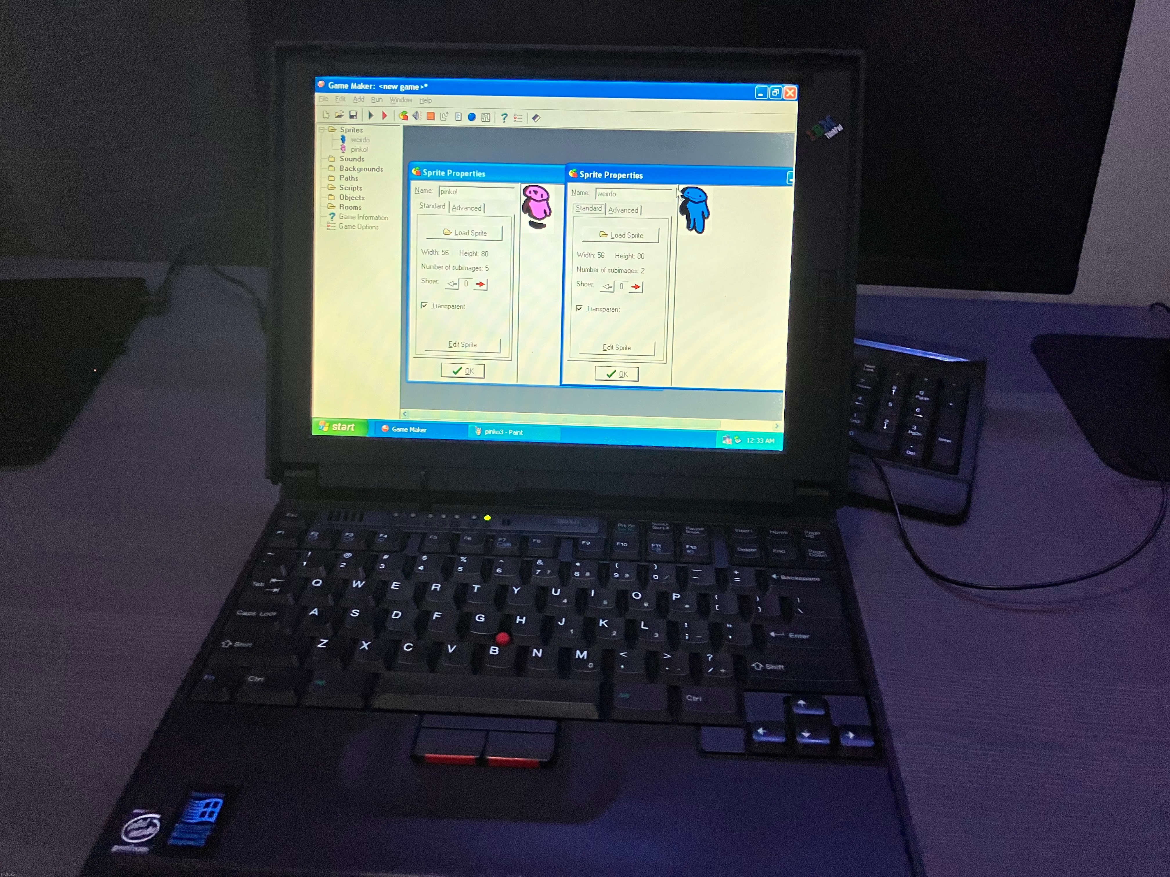 making game on ibm thinkpad 380xd | made w/ Imgflip meme maker