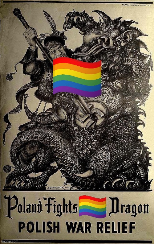 Polish anti lgbt propaganda | image tagged in propaganda | made w/ Imgflip meme maker