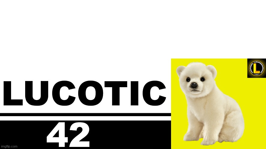 Smash Bros. Ultimate character card | LUCOTIC; 42 | image tagged in smash bros ultimate character card | made w/ Imgflip meme maker