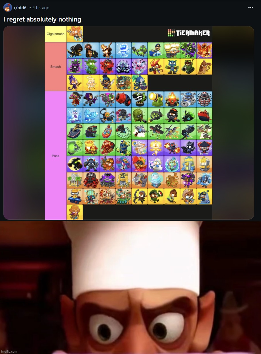 "giga smash" | image tagged in confused and angry chef skinner whilst reading letter | made w/ Imgflip meme maker