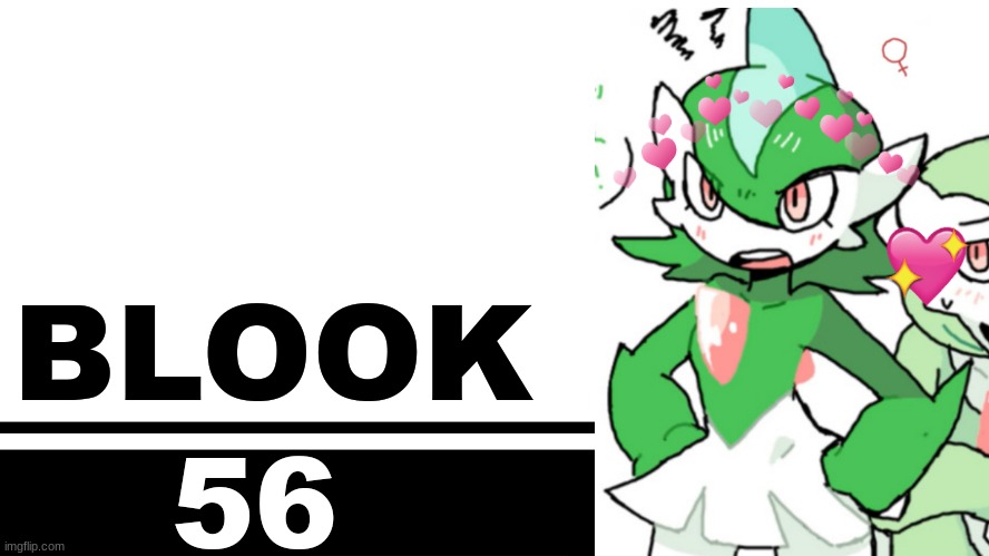 Smash Bros. Ultimate character card | BLOOK; 56 | image tagged in smash bros ultimate character card | made w/ Imgflip meme maker