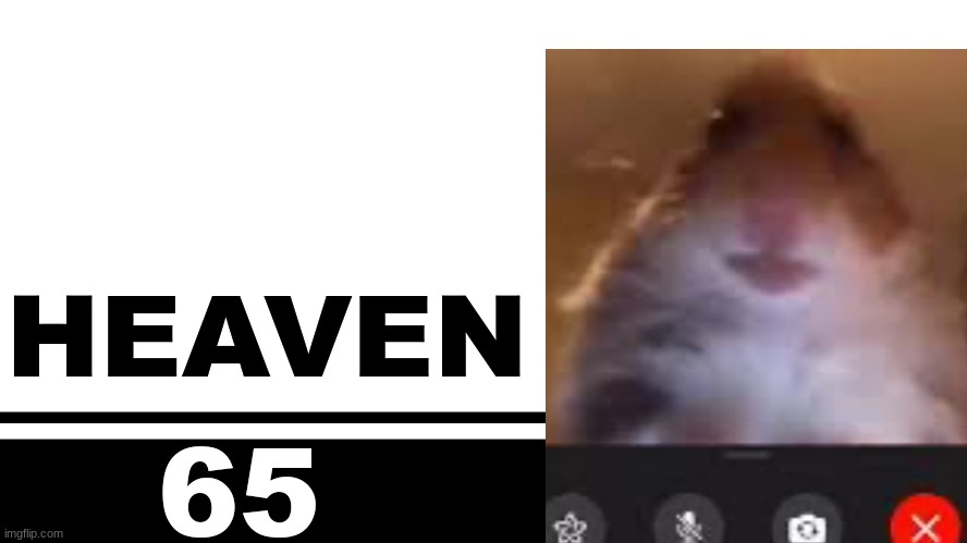 Smash Bros. Ultimate character card | HEAVEN; 65 | image tagged in smash bros ultimate character card | made w/ Imgflip meme maker
