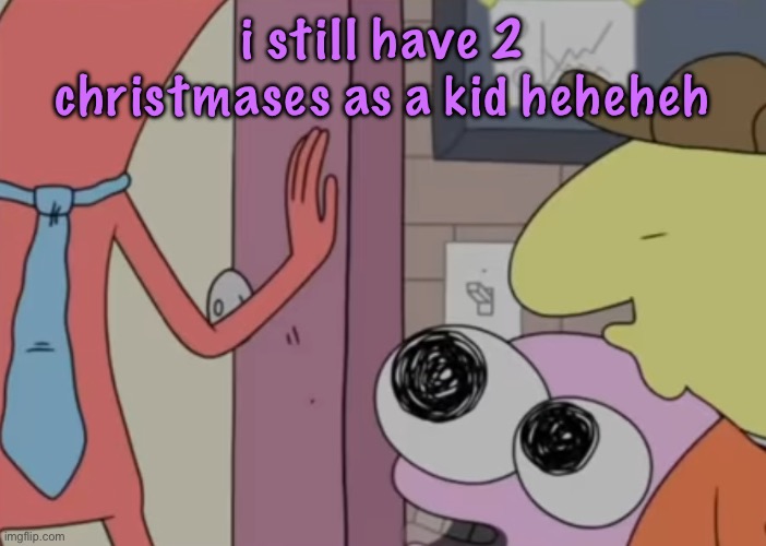 Charlie x pim real | i still have 2 christmases as a kid heheheh | image tagged in charlie x pim real,cinnabox announcement | made w/ Imgflip meme maker