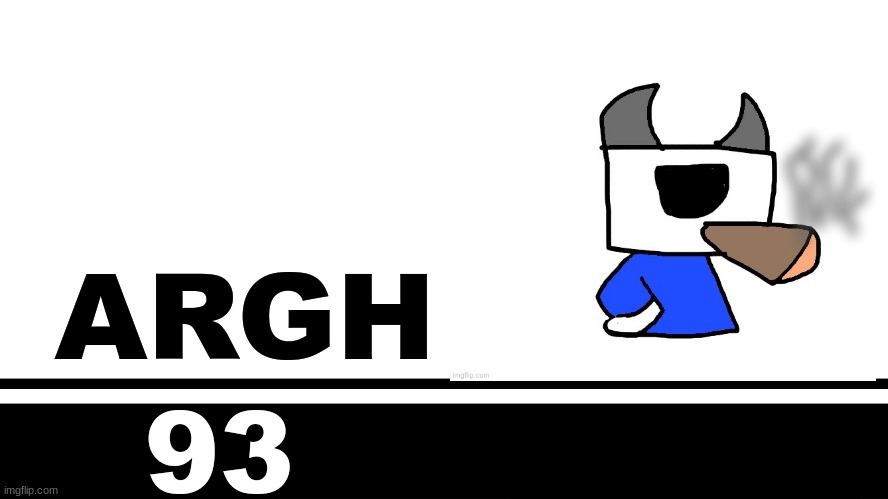 Smash Bros. Ultimate character card | ARGH; 93 | image tagged in smash bros ultimate character card | made w/ Imgflip meme maker