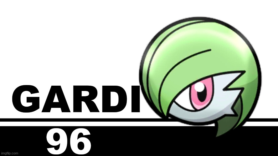 Smash Bros. Ultimate character card | GARDI; 96 | image tagged in smash bros ultimate character card | made w/ Imgflip meme maker
