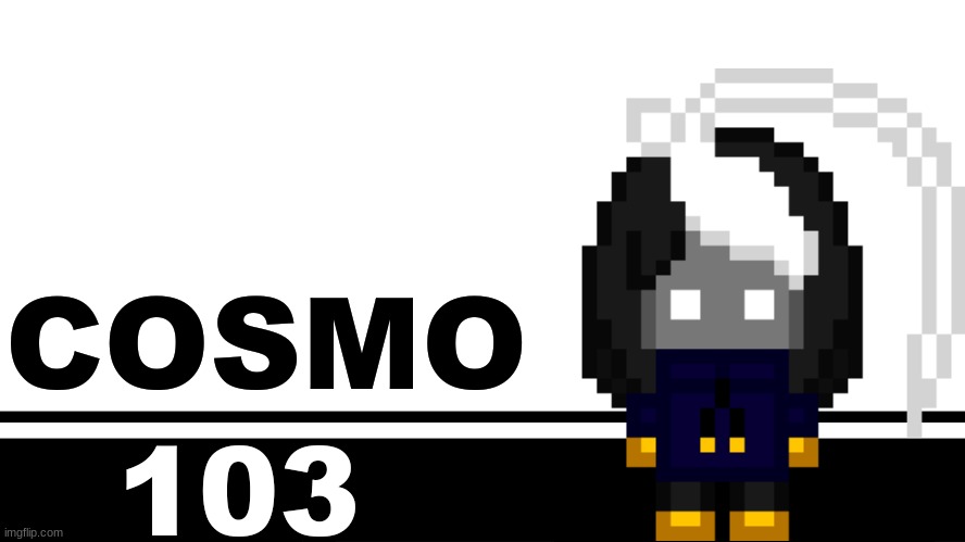 Smash Bros. Ultimate character card | COSMO; 103 | image tagged in smash bros ultimate character card | made w/ Imgflip meme maker