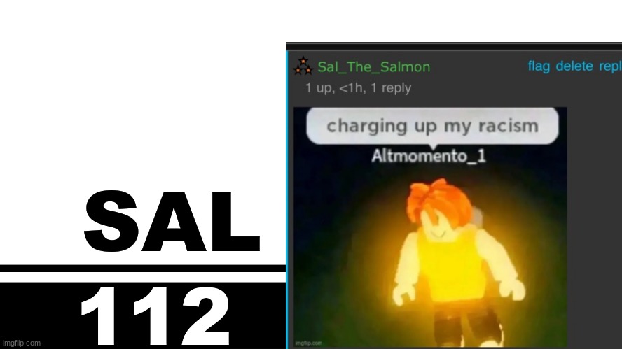 Smash Bros. Ultimate character card | SAL; 112 | image tagged in smash bros ultimate character card | made w/ Imgflip meme maker