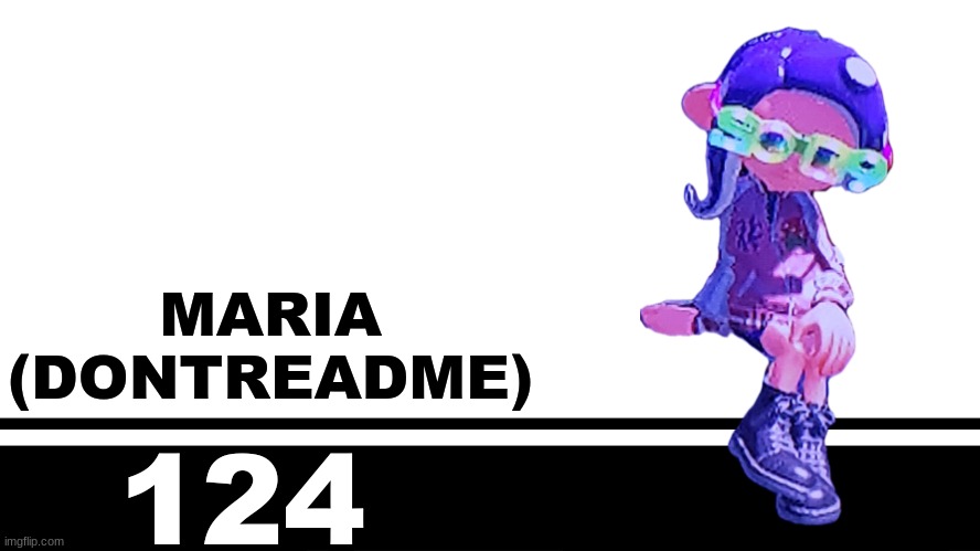 Smash Bros. Ultimate character card | MARIA
(DONTREADME); 124 | image tagged in smash bros ultimate character card | made w/ Imgflip meme maker