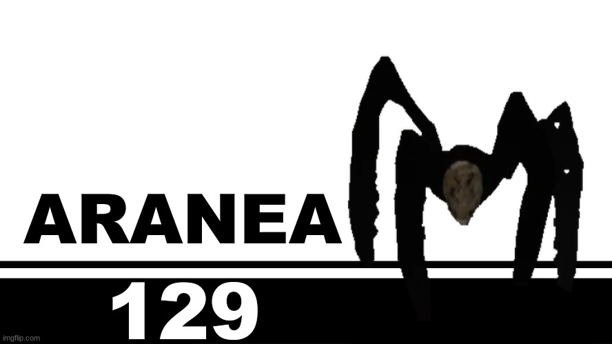 Smash Bros. Ultimate character card | ARANEA; 129 | image tagged in smash bros ultimate character card | made w/ Imgflip meme maker