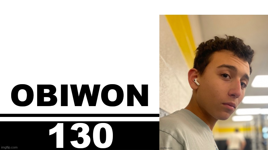Smash Bros. Ultimate character card | OBIWON; 130 | image tagged in smash bros ultimate character card | made w/ Imgflip meme maker