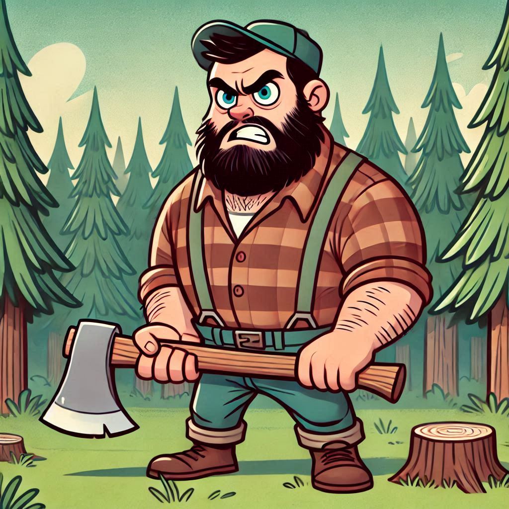 Angry Paul Bunyan Blank Meme Template