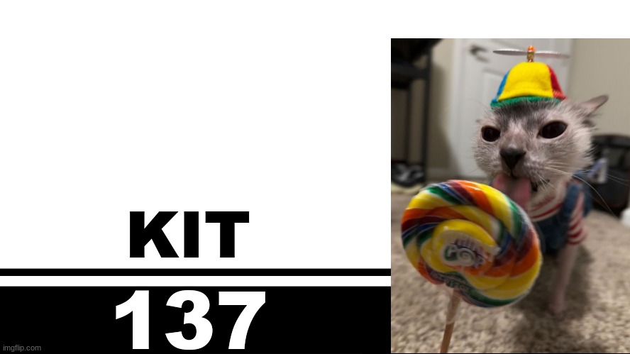 Smash Bros. Ultimate character card | KIT; 137 | image tagged in smash bros ultimate character card | made w/ Imgflip meme maker
