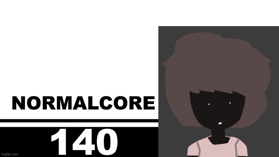 Smash Bros. Ultimate character card | NORMALCORE; 140 | image tagged in smash bros ultimate character card | made w/ Imgflip meme maker