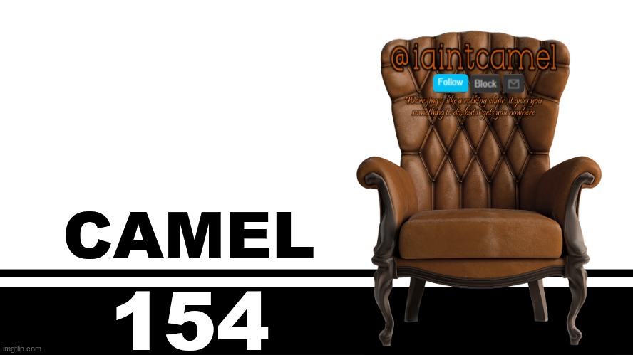 Smash Bros. Ultimate character card | CAMEL; 154 | image tagged in smash bros ultimate character card | made w/ Imgflip meme maker