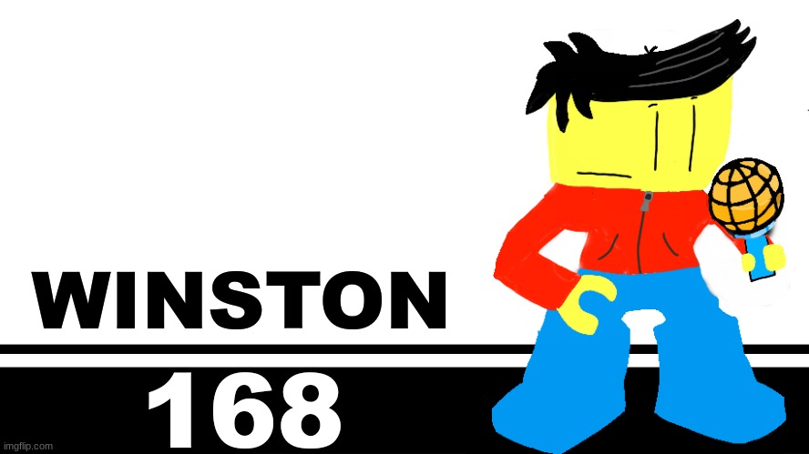 Smash Bros. Ultimate character card | WINSTON; 168 | image tagged in smash bros ultimate character card | made w/ Imgflip meme maker