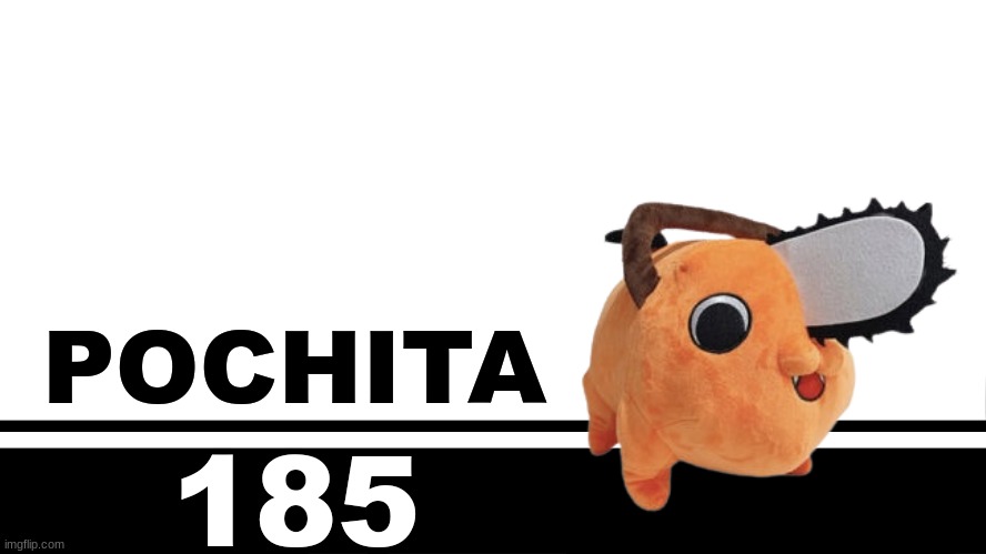 Smash Bros. Ultimate character card | POCHITA; 185 | image tagged in smash bros ultimate character card | made w/ Imgflip meme maker