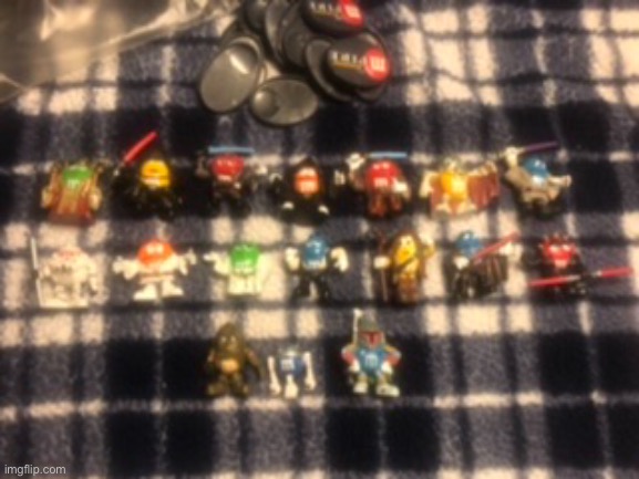 Here are all of the M&Ms Star Wars figures that I got for Christmas :) | made w/ Imgflip meme maker