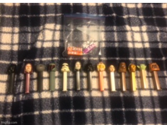 Here are all of the Star Wars Pez Dispensers that I got for Christmas :) | made w/ Imgflip meme maker