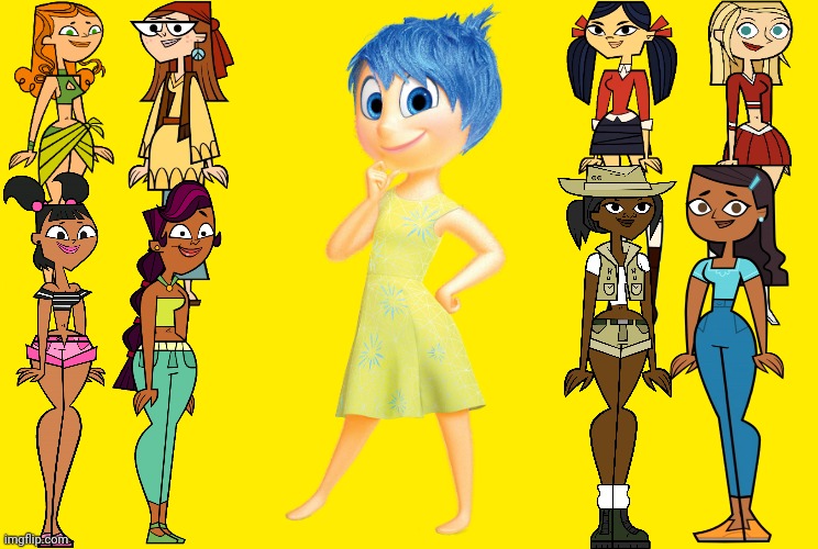 8 Total Drama Girls as Joy | image tagged in inside out,joy,total drama | made w/ Imgflip meme maker