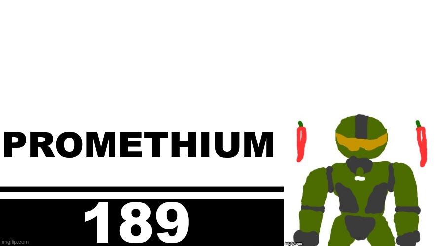 Smash Bros. Ultimate character card | PROMETHIUM; 189 | image tagged in smash bros ultimate character card | made w/ Imgflip meme maker