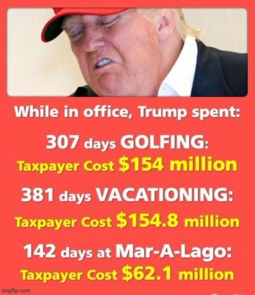 Hint: You're the taxpayer | image tagged in donald trump | made w/ Imgflip meme maker