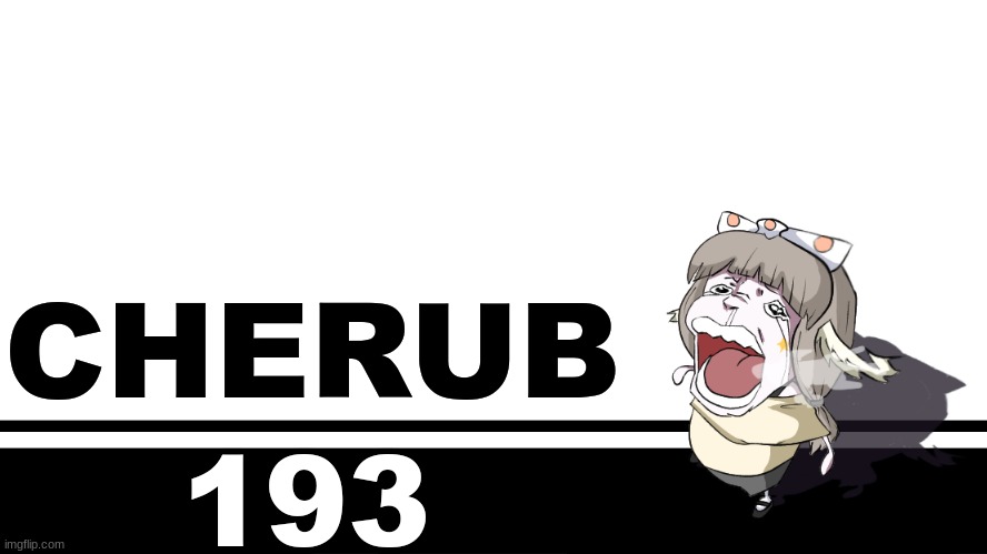 Smash Bros. Ultimate character card | CHERUB; 193 | image tagged in smash bros ultimate character card | made w/ Imgflip meme maker