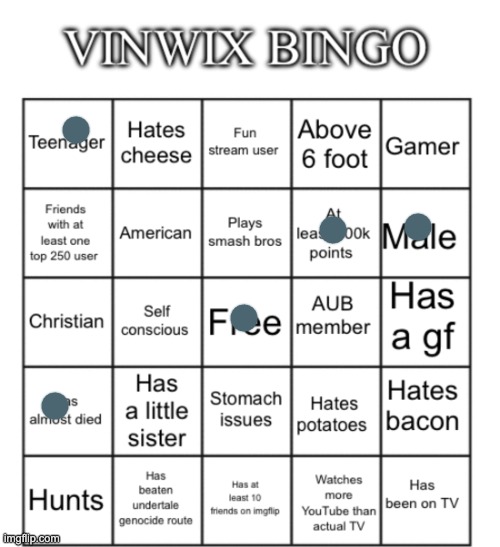 fucking terrible bingo | image tagged in vinwix bingo | made w/ Imgflip meme maker